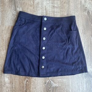Express suede skirt